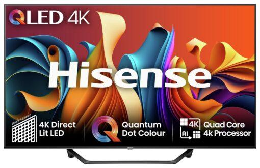 Hisense 50 Inch 50A7NQTUK Smart 4K UHD HDR QLED Freely TV