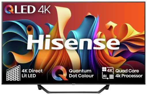 Hisense 65 Inch 65A7NQTUK Smart 4K UHD HRD QLED Freely TV