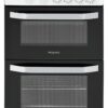 Hotpoint HD5G00KCW 50cm Twin Cavity Gas Cooker - White