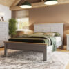 Joulon Solid Oak Shaker Panel Bed. 4ft6 Double (For UK Mattress 135 x 190) OR 5ft Kingsize (For UK Mattress 150 x 200)