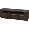 Katzman Solid + Manufactured Oak Wood 3-Door TV Unit for TVs up to 65"