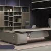 L-Shaped Executive Desk with and Cabinet