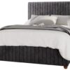 LLB Estella Velvet Double Ottoman Bedframe - Black