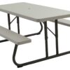 Lifetime 6 Seater Plastic Picnic Table - Grey