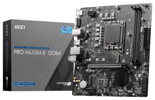 MSI Micro ATX Pro H610M-E DDR4 Motherboard