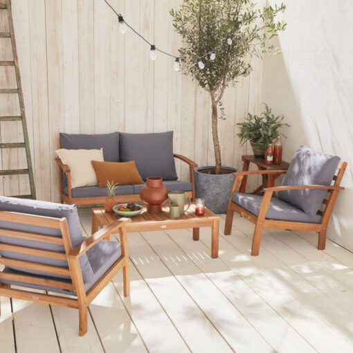 Masboro 4-seater Wooden Garden Sofa Set