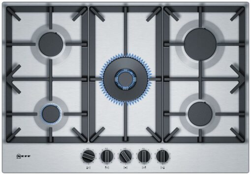 Neff T27DS59N0 Gas Hob - Stainless Steel