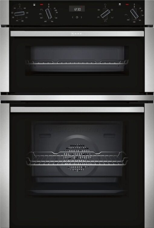 Neff U1ACE2HN0B 60cm Built In Double Electric Oven - Black