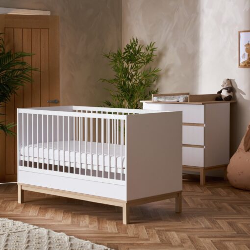 Obaby Astrid 2 Piece Nursery Furniture Set - White