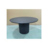 Penny Pillar Round Dining Table - Melamine Scratch Resistant Veneer Top