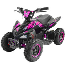 (Pink) ZORAX 6" Wheel 1000W 36V Electric Kids QUAD BIKE Junior RIDE ON MIDI Mini ATV