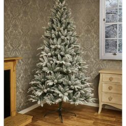 Premier Decorations 8ft Snowy Lapland Spruce Christmas Tree