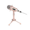 Professional Rose Gold Microphone Gaming Condenser Microphone Sound Recording With Tripod Mount, Cab