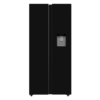 SIA SAFF420BL Freestanding American Style Fridge Freezer in Black