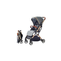 SONARIN Lightweight Stroller,Compact Travel Buggy,One Hand Foldable,Five-Point Harness,Upgraded Wheels,Great for Airplane(Dark Grey)