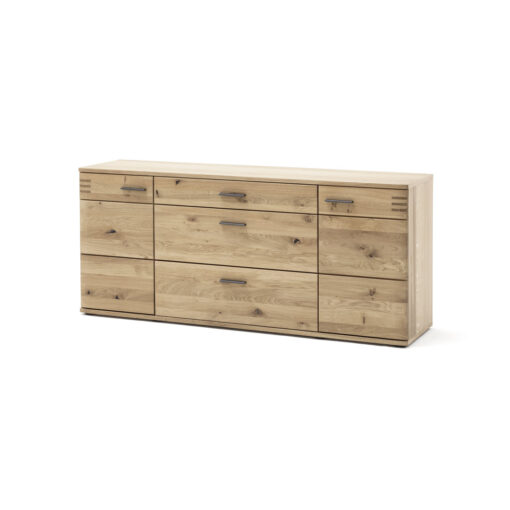 Salvador 180Cm Wide 3 Drawer Oak Solid Wood Sideboard