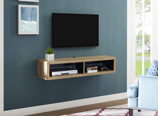 Shallow Wall Mounted TV Stand for TVs up to 50"