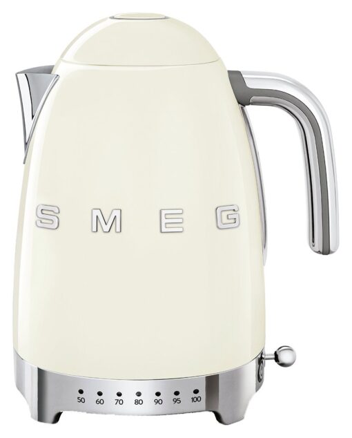 Smeg 50's Style Retro Variable Temperature Kettle - Cream