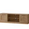 Stina Manufactured + Solid Oak Wood 2-Door TV Unit for TVs up to 70"