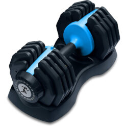 Strongology Urban25 Home Fitness Black and Blue Adjustable Smart Dumbbells from 2.5kg upto 25kg Training Weights