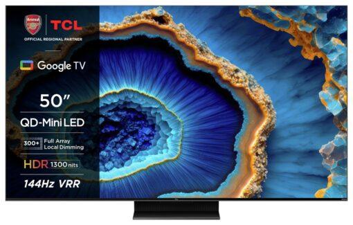 TCL 50 Inch 50C805K Mini-LED 4K Ultra HD HDR Smart TV