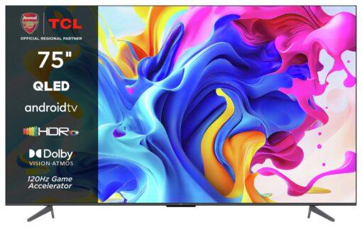 TCL 75 Inch 75C645K Smart 4K Ultra HD HDR QLED Android TV