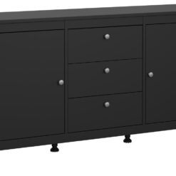 Tvilum Madrid 2 Door 3 Drawer Sideboard - Black