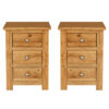 Waverly 3 Drawer Bedside Table