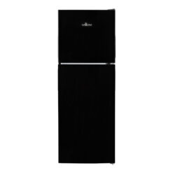 Willow 138L Black Top Mount Fridge Freezer with Adjustable Thermostat