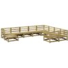 10 Piece Garden Sofa Set Impregnated Wood Pine vidaXL