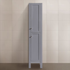 1600mm Matte Grey Bathroom Furniture Tall Modern Cabinet Storage Unit