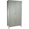 2 Door Wardrobe - mdf - 94.5 x 52 x 182 cm - Grey