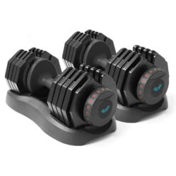 (2x 40kg Adjustable Dumbbells (80kg total) ) BRAINGAIN