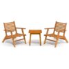 3 Piece Bistro Set Solid Acacia Wood vidaXL