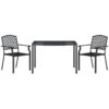 3 Piece Garden Dining Set Anthracite Steel Vidaxl Anthracite