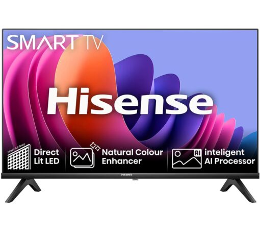 32" HISENSE 32A4NTUK Smart HD Ready LED TV, Black