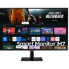 32" SAMSUNG M7 LS32DM700UUXXU Smart 4K Ultra HD HDR LED Display (No Aerial), Black