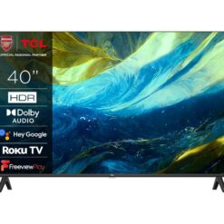 40" TCL 40RS550K Roku TV Smart Full HD HDR LED TV, Black