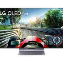 42" LG Flex 42LX3Q6LA Smart 4K Ultra HD HDR OLED Gaming TV with Google Assistant & Amazon Alexa, Silver/Grey