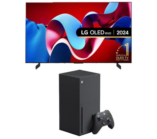 42" Lg OLED42C44LA Smart 4K Ultra HD HDR OLED TV & Xbox Series X Bundle, Black