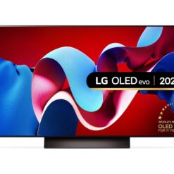 48" LG OLED48C44LA Smart 4K Ultra HD HDR OLED TV with Amazon Alexa, Silver/Grey