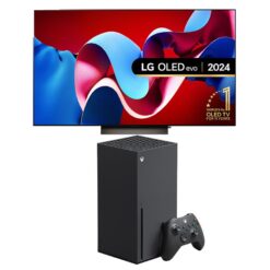 48" Lg OLED48C44LA Smart 4K Ultra HD HDR OLED TV & Xbox Series X Bundle, Black