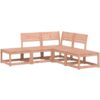 5 Piece Garden Sofa Set Solid Wood Douglas Vidaxl Brown