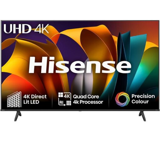 50" HISENSE 50A6NTUK Smart 4K Ultra HD HDR LED TV with Amazon Alexa, Black