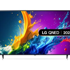 50" LG 50QNED80T6A Smart 4K Ultra HD HDR QNED TV with Amazon Alexa, Silver/Grey