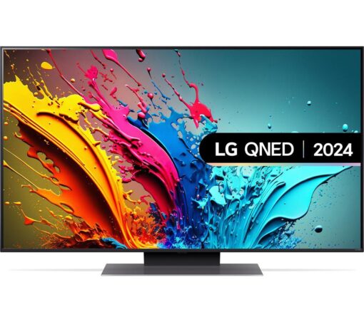 50" LG 50QNED86T6A Smart 4K Ultra HD HDR QNED TV with Amazon Alexa, Silver/Grey