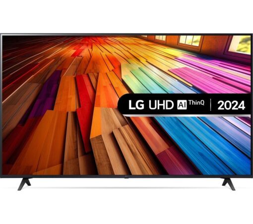 50" LG 50UT80006LA Smart 4K Ultra HD HDR LED TV with Amazon Alexa, Silver/Grey