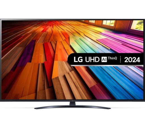 50" LG 50UT81006LA Smart 4K Ultra HD HDR LED TV with Amazon Alexa, Silver/Grey