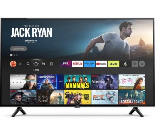 55" AMAZON 4-Series Fire TV 4K55N400U Smart 4K Ultra HD HDR LED TV with Amazon Alexa, Black