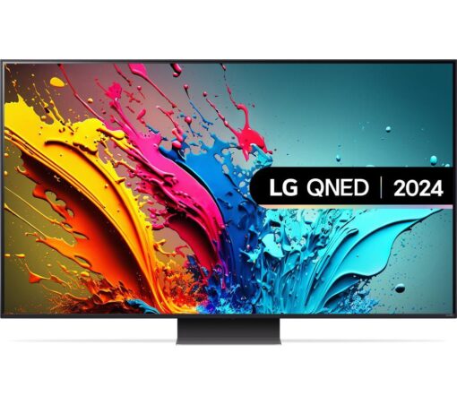 55" LG 55QNED86T6A Smart 4K Ultra HD HDR QNED TV with Amazon Alexa, Silver/Grey